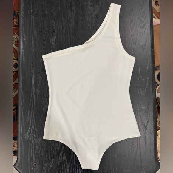 White One-Shoulder Bodysuit - Picture 1 of 1
